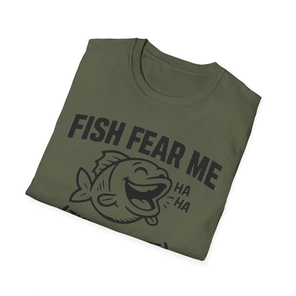 Fish Fear Me They’re Safe Funny Fishing T-Shirt