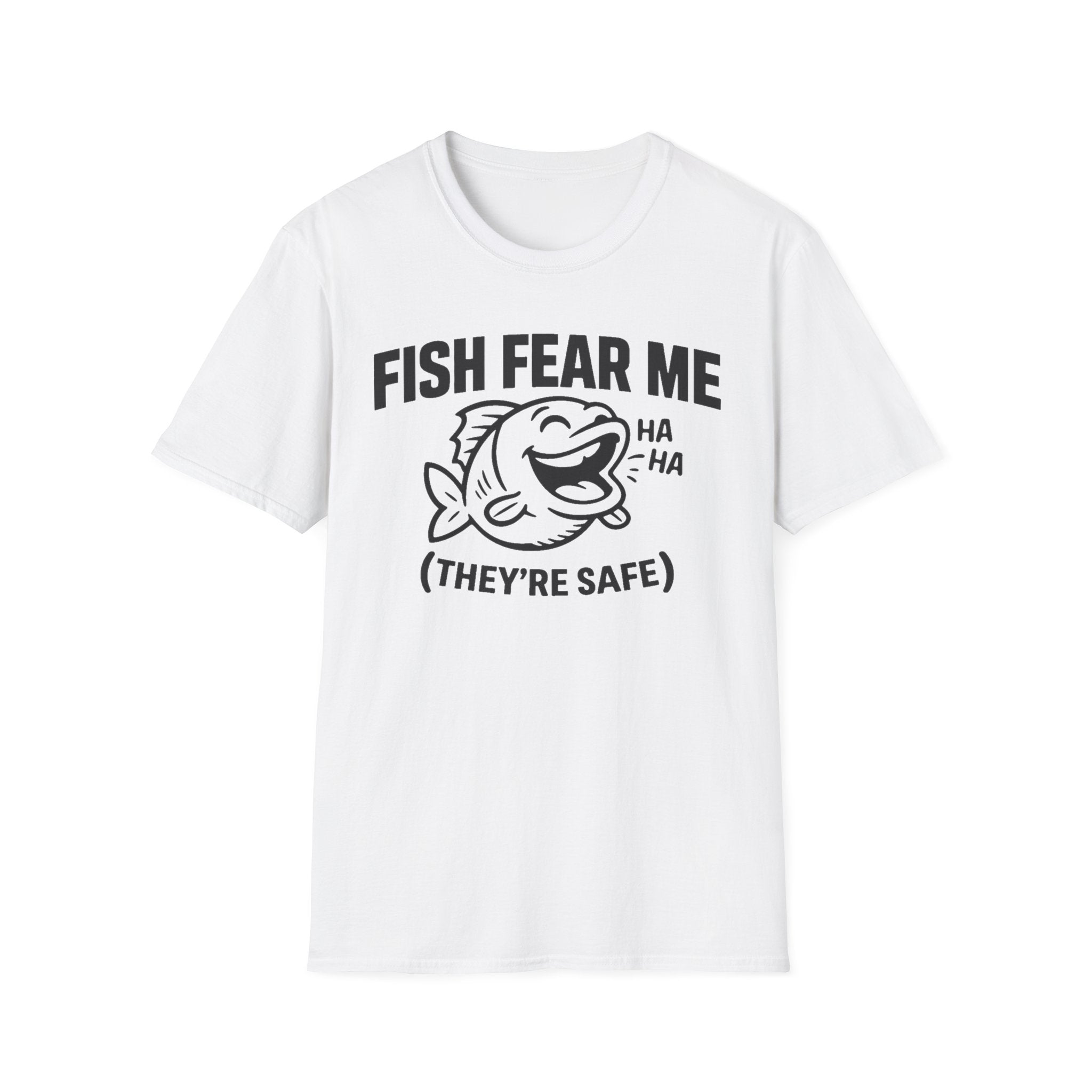 Fish Fear Me They’re Safe Funny Fishing T-Shirt