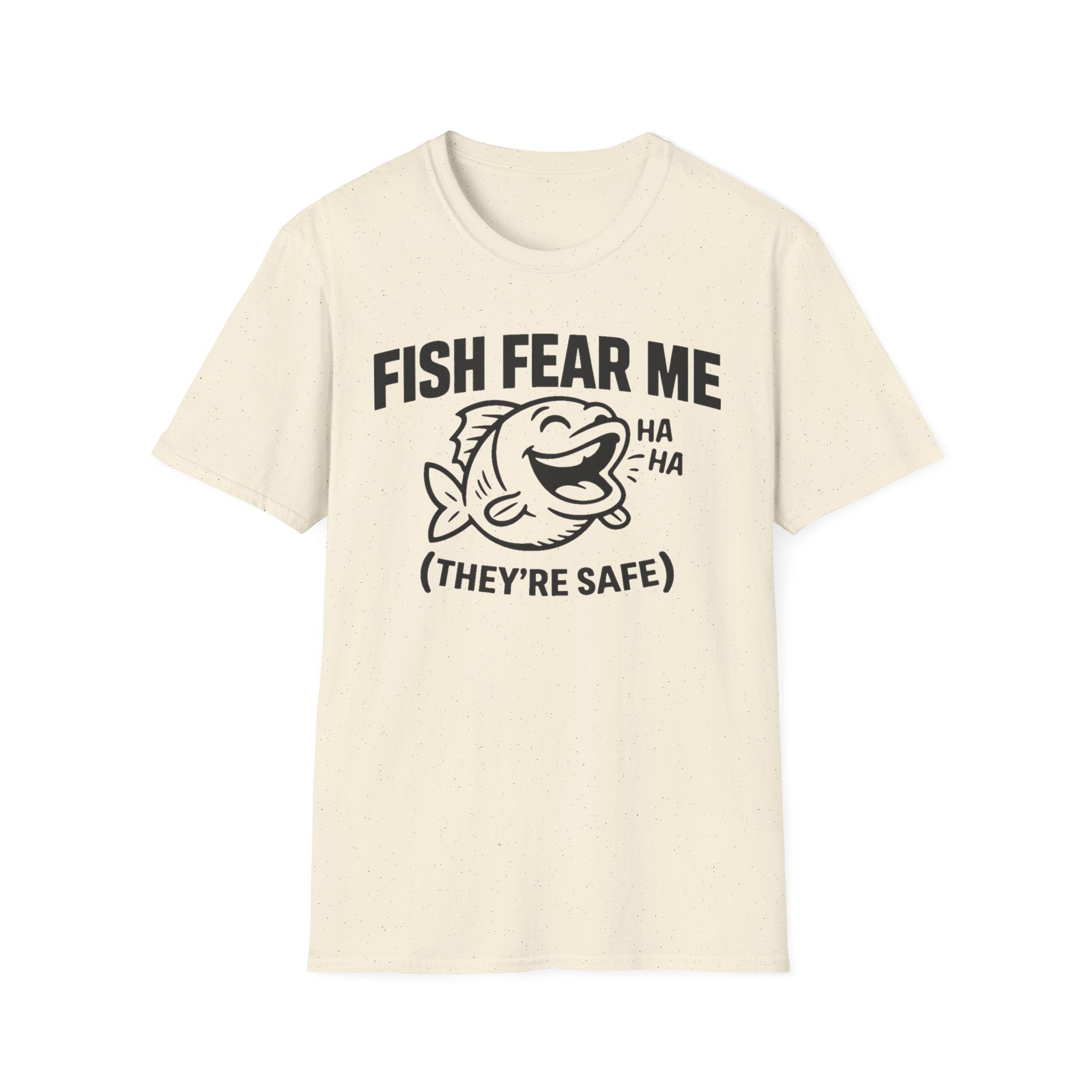 Fish Fear Me They’re Safe Funny Fishing T-Shirt