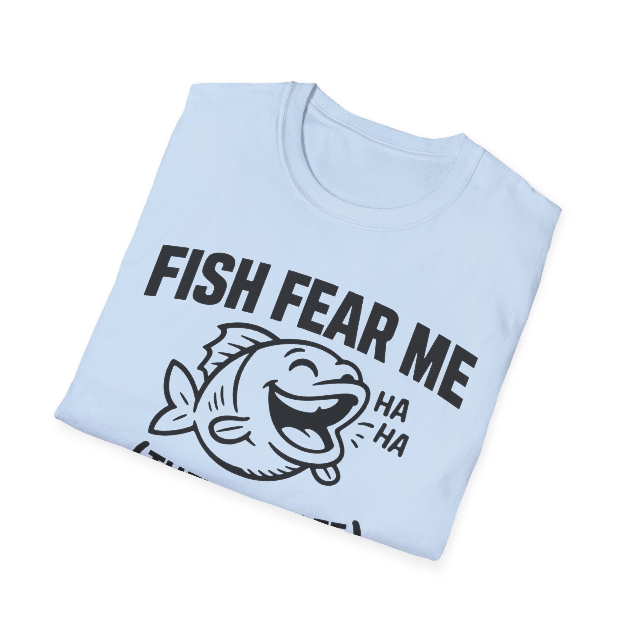 Fish Fear Me They’re Safe Funny Fishing T-Shirt