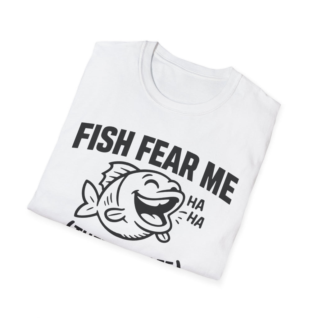 Fish Fear Me They’re Safe Funny Fishing T-Shirt