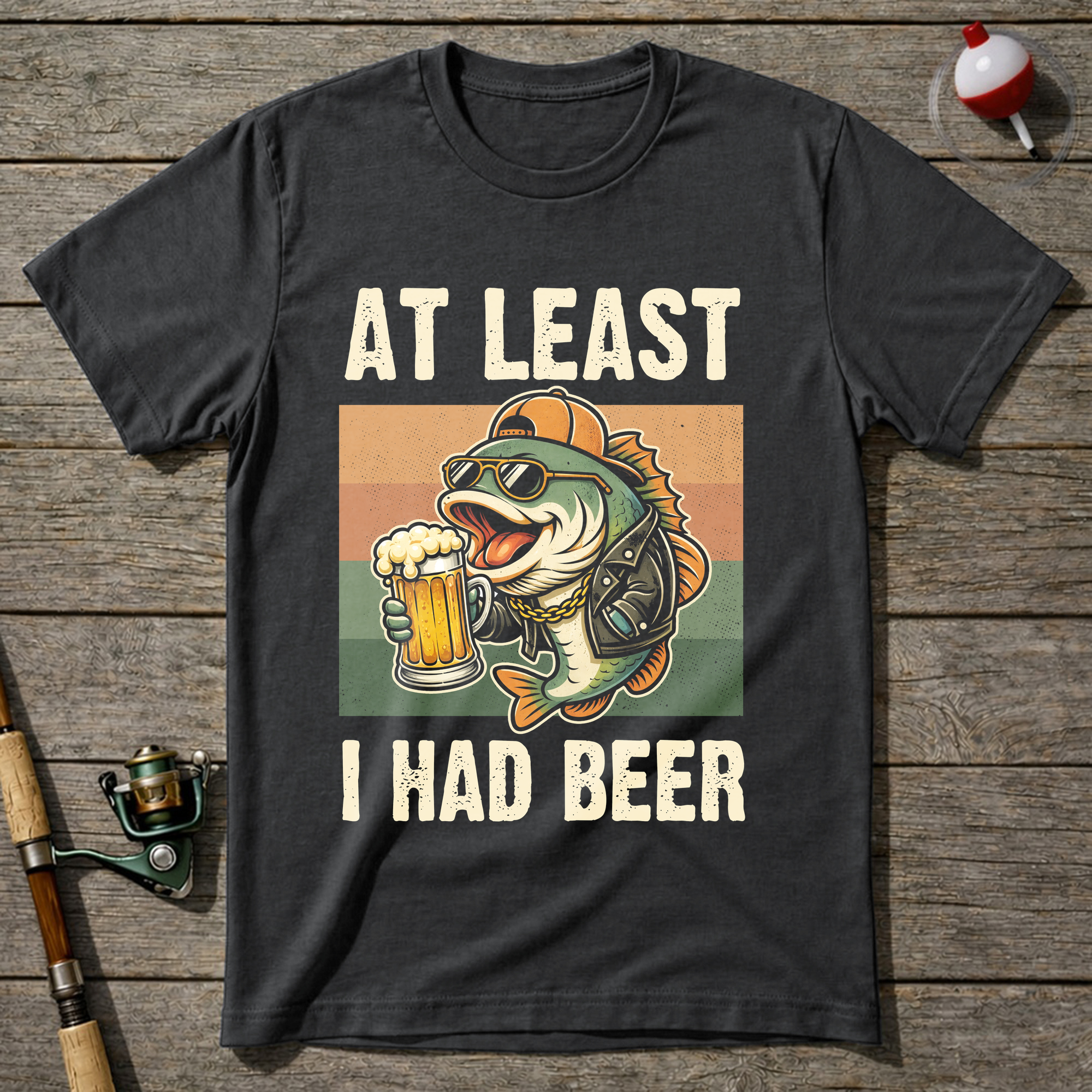 At Least I Had Beer T-Shirt — Charcoal
