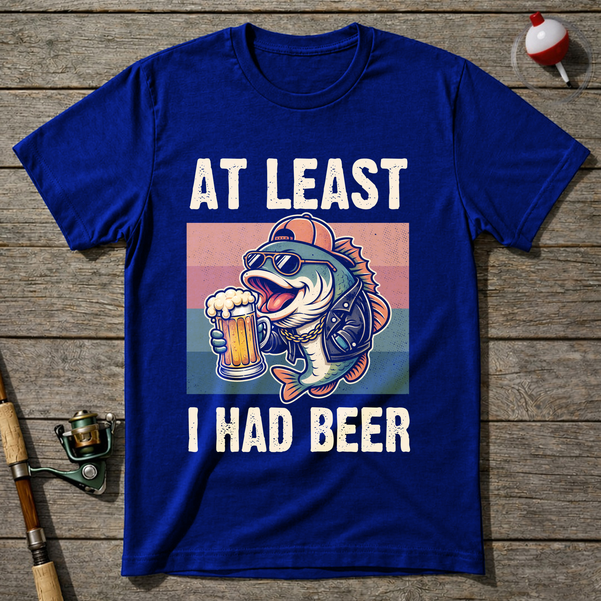 At Least I Had Beer T-Shirt — Royal Blue