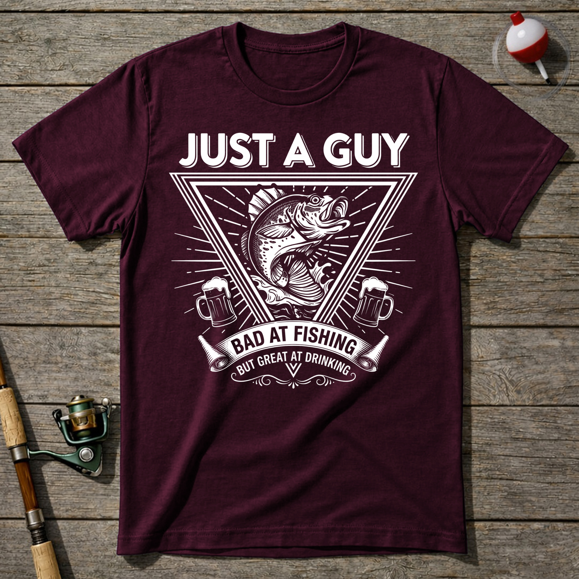 Bad At Fishing Great At Drinking T-Shirt