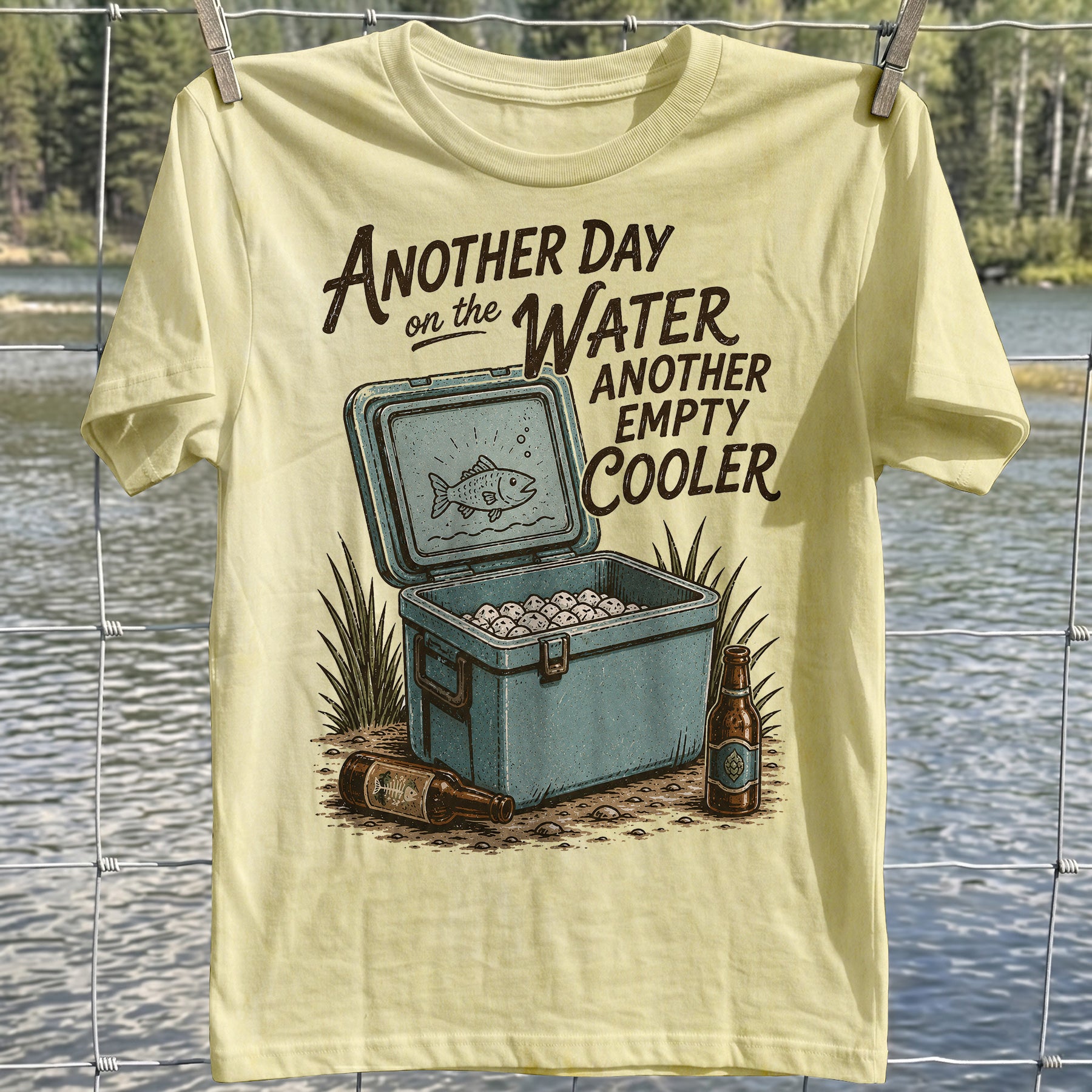 Empty Cooler Fishing T-shirt