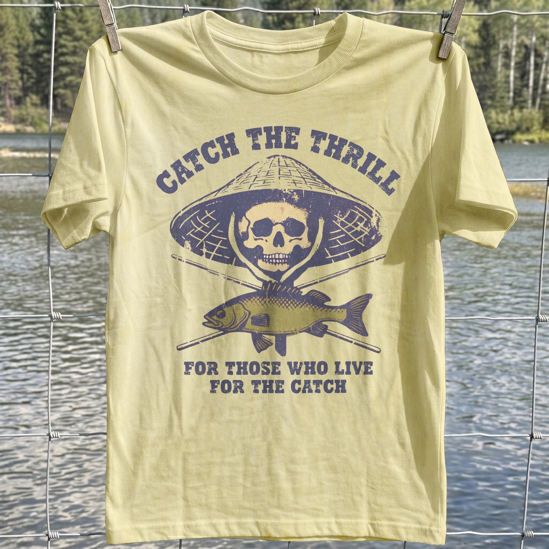 Fishing Thrill Skull T-Shirt