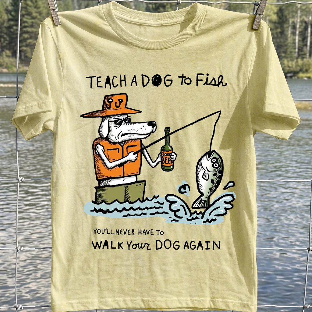 Teach Dog To Fish T-Shirt