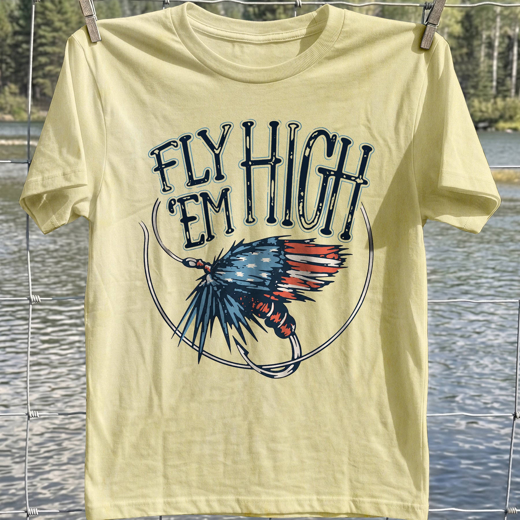 Patriotic Fly Fishing T-Shirt
