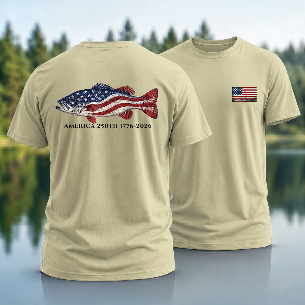 250th Bass Flag T-shirt