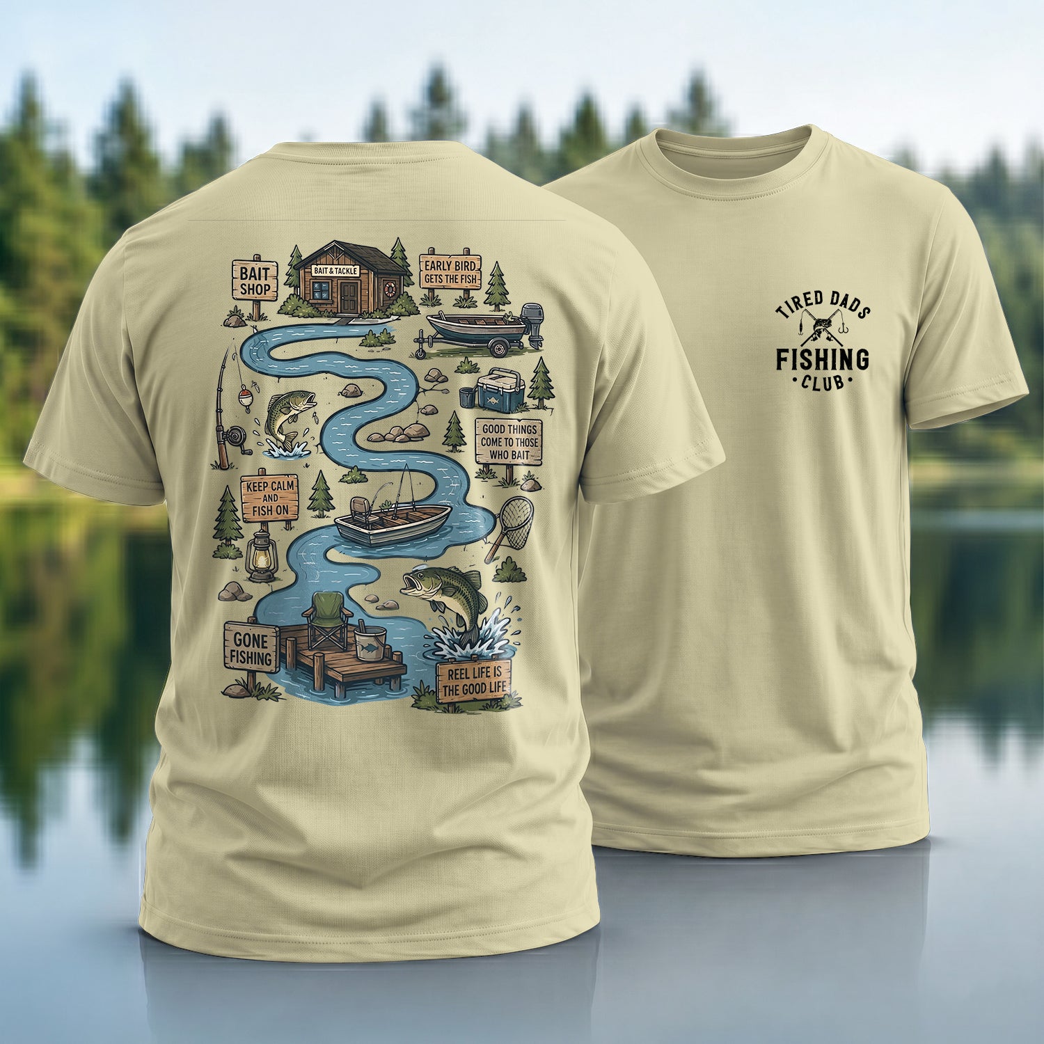 Tired Dads Fishing T-Shirt