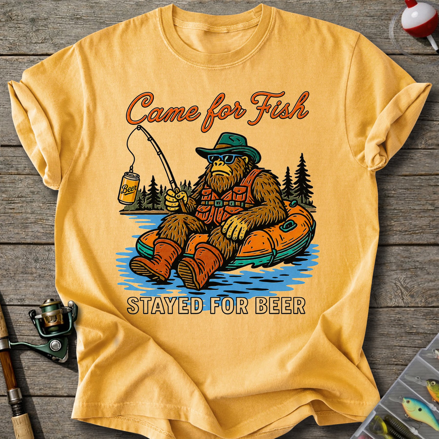 Bigfoot Beer Fishing T-shirt