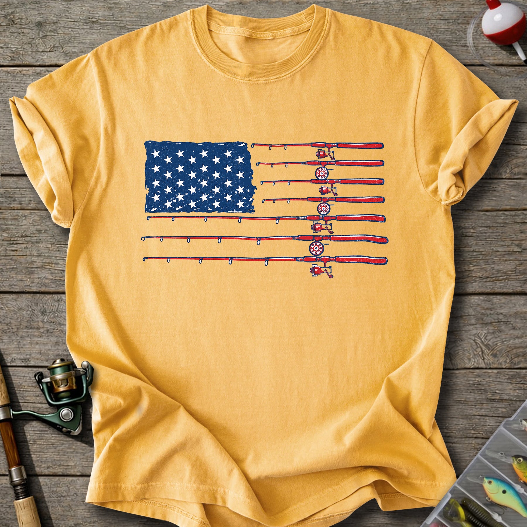 Fishing Flag Rods T-shirt