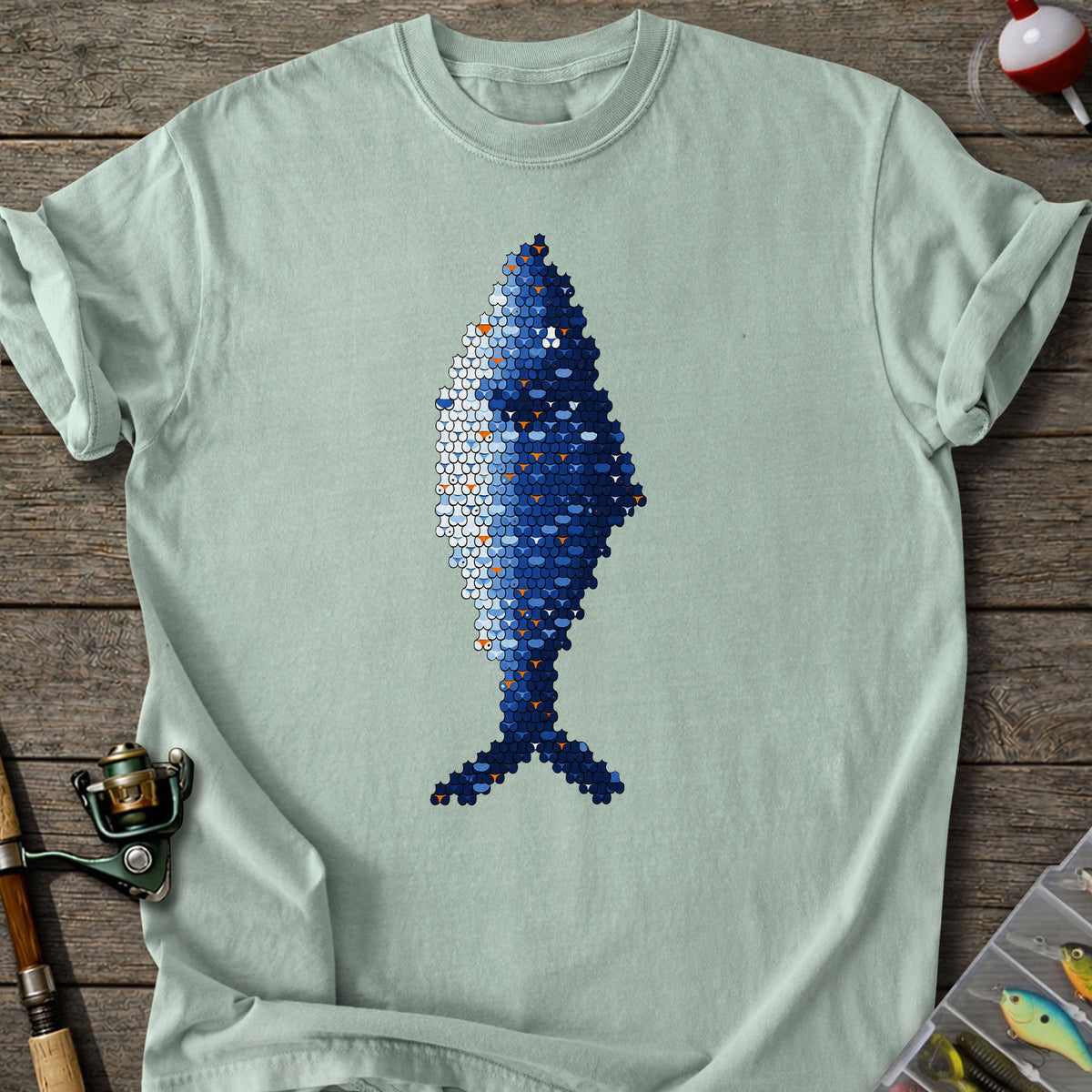 Blue Scale Fish T-Shirt