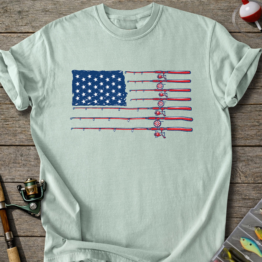 Fishing Flag Rods T-shirt
