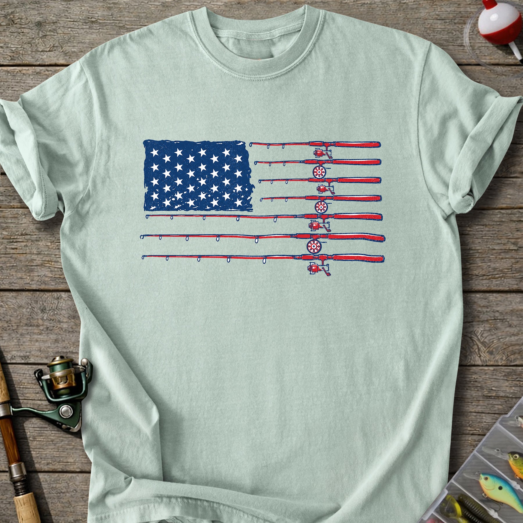 Fishing Flag Rods T-shirt
