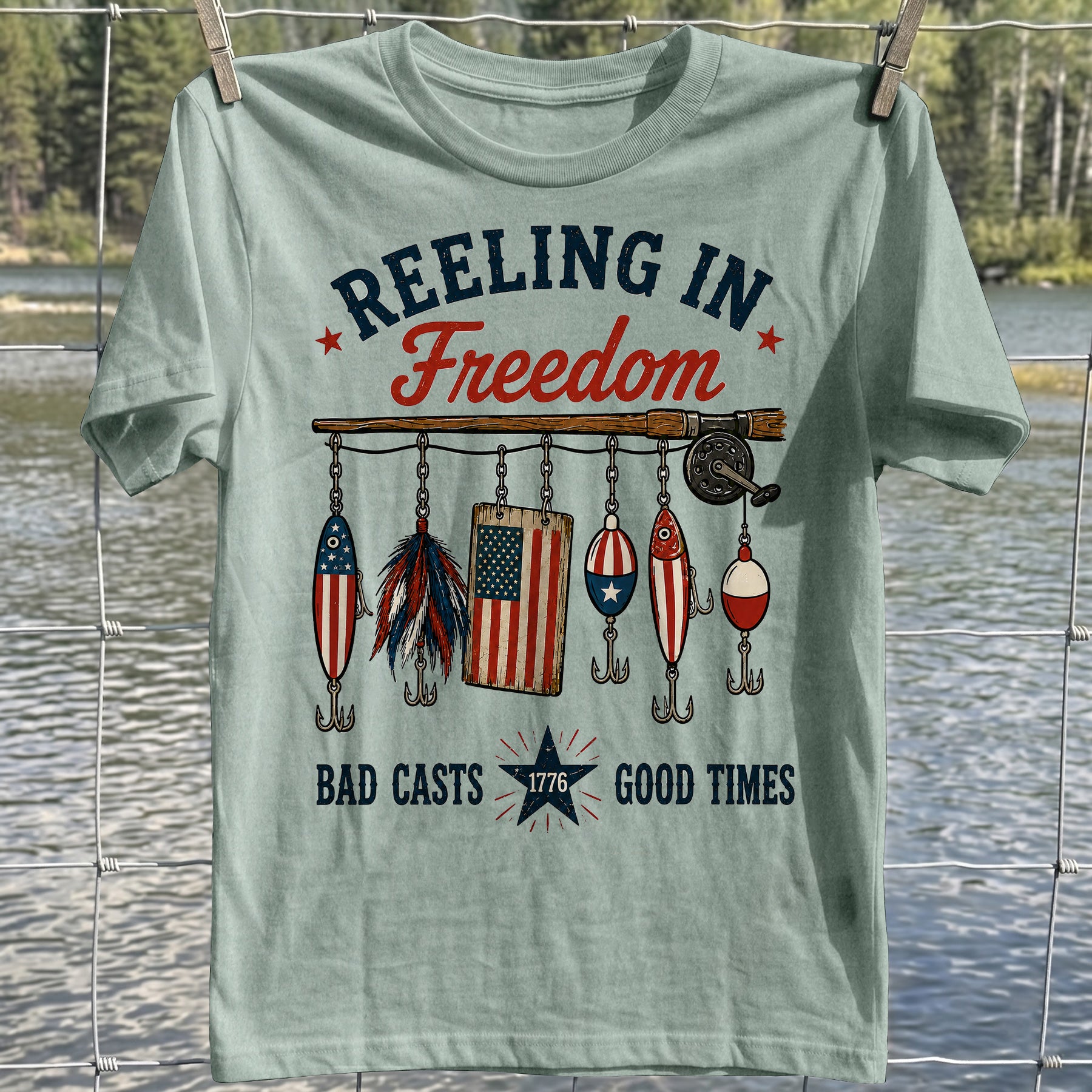 Reeling In Freedom T-shirt