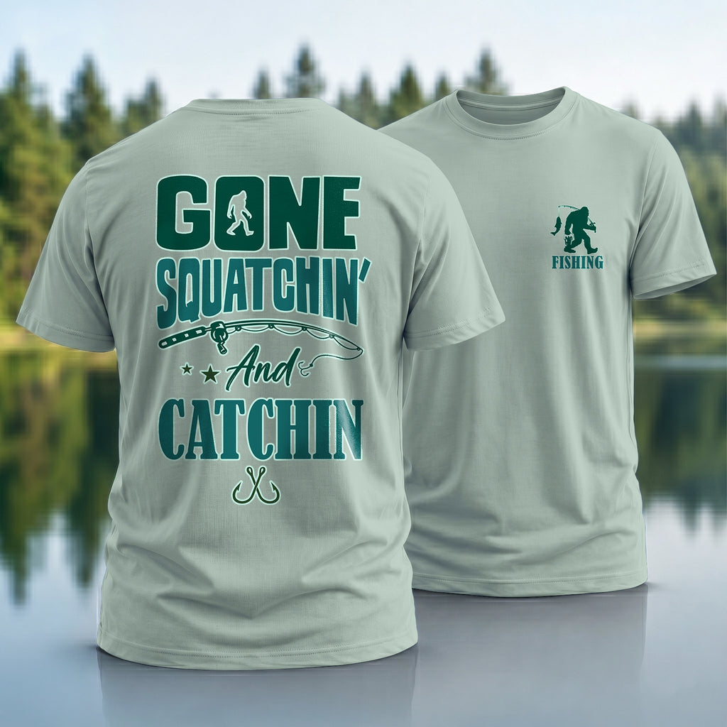 Bigfoot Fishing T-Shirt