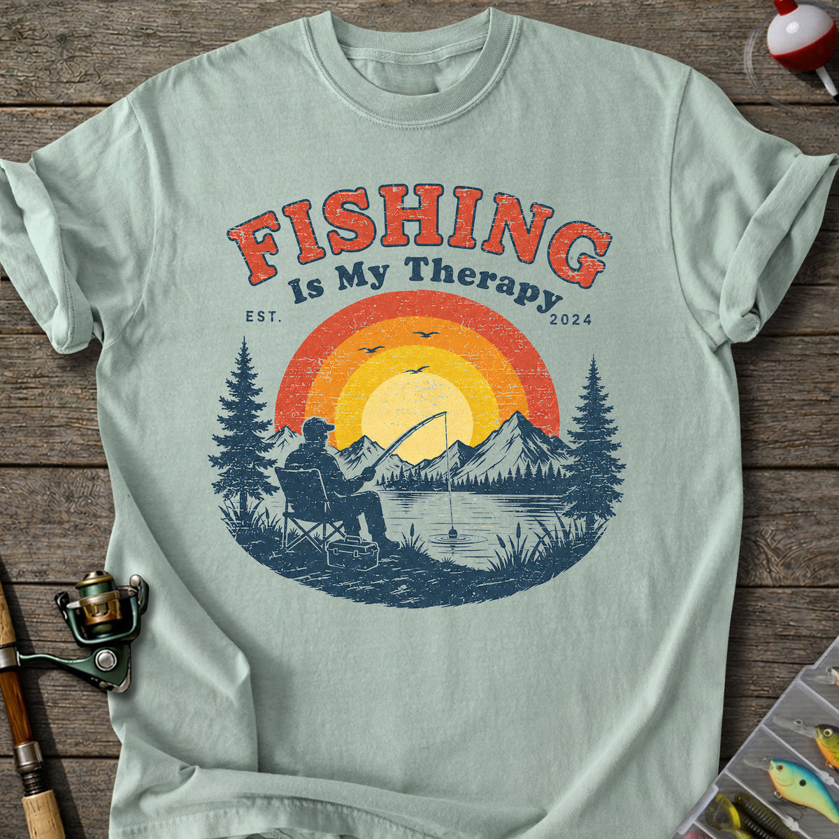 Fishing Therapy T-shirt