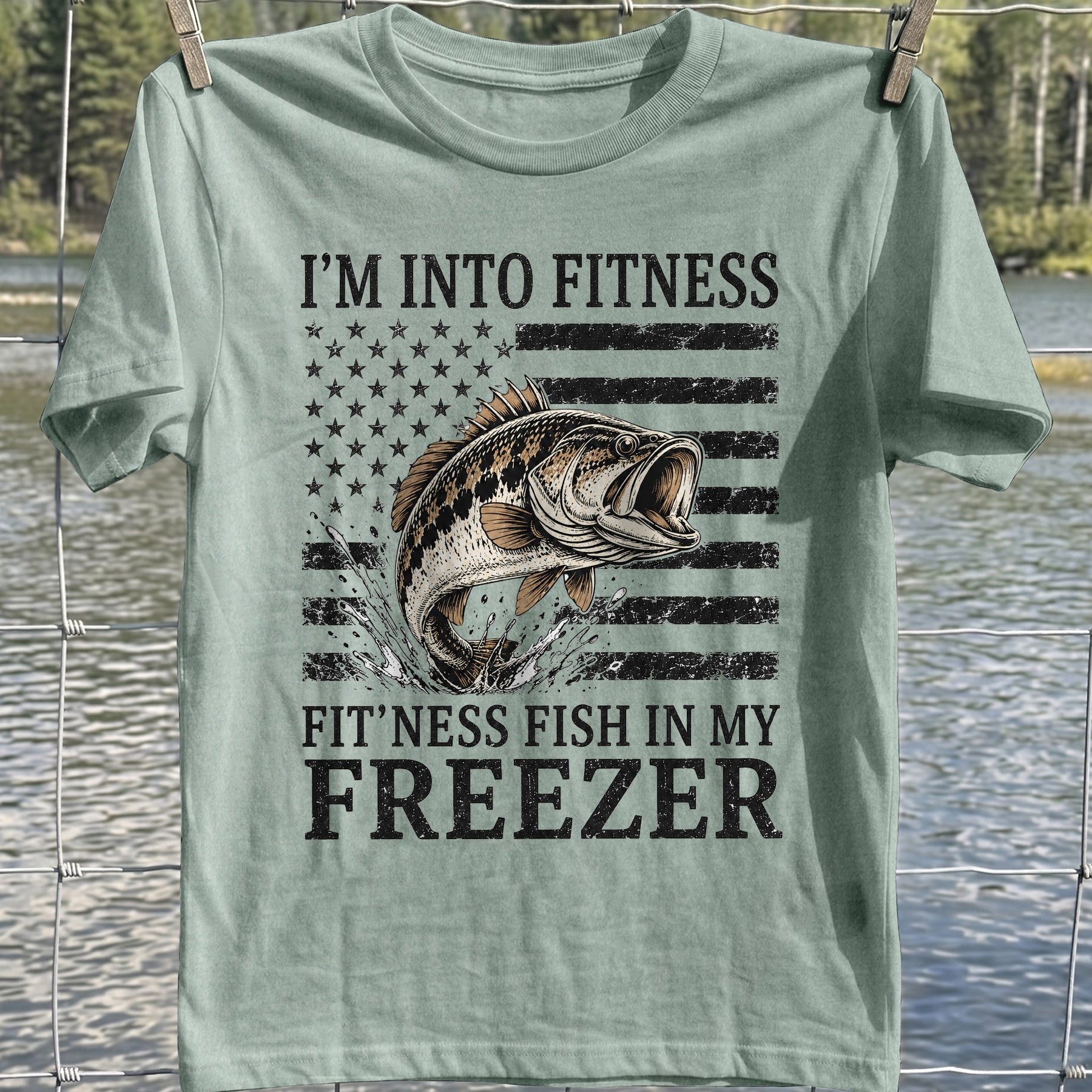 Fitness Fish Freezer T-Shirt