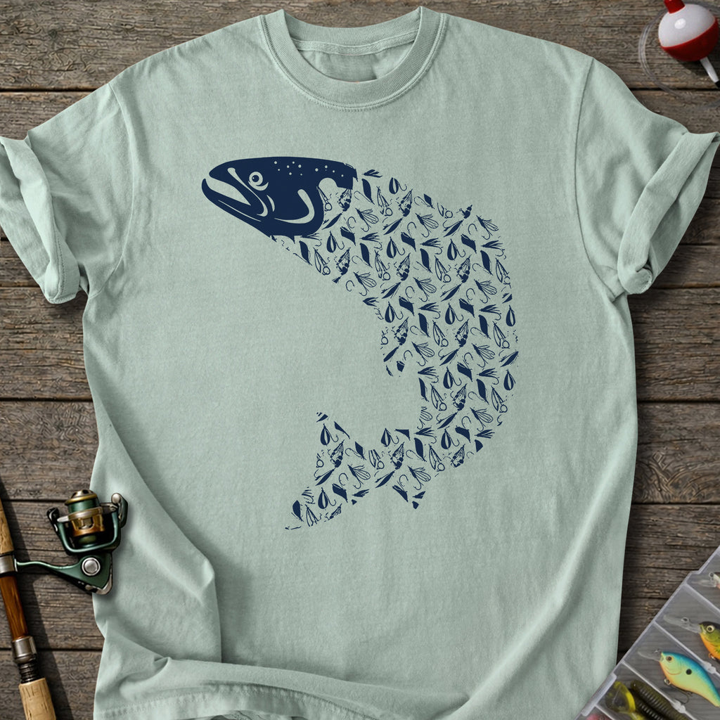 Fly-fishing Lure Trout Tshirt
