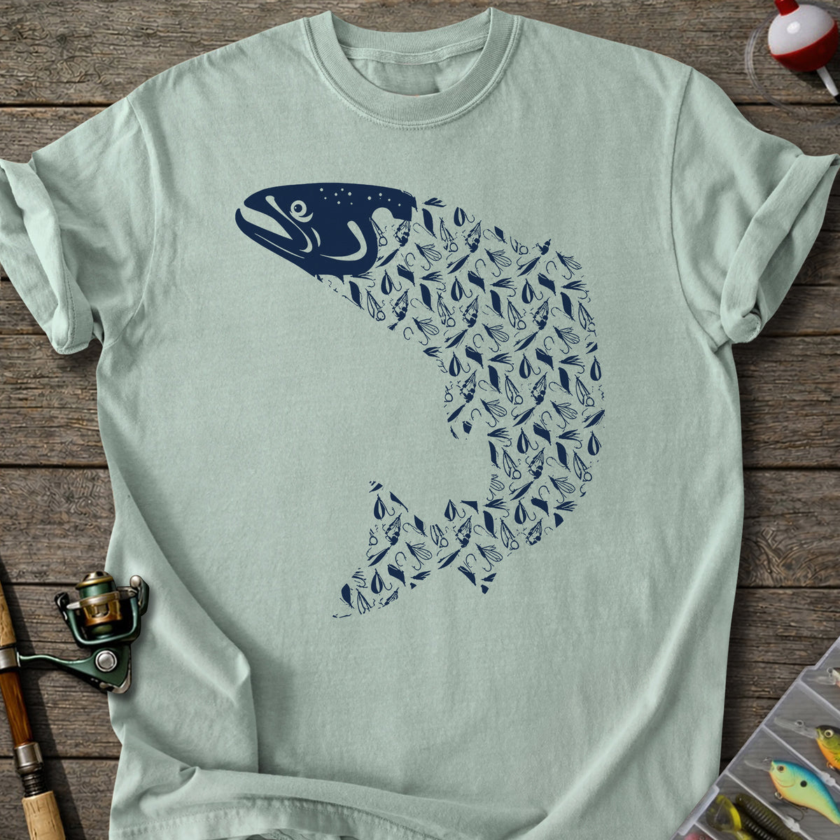 Fly-fishing Lure Trout Tshirt