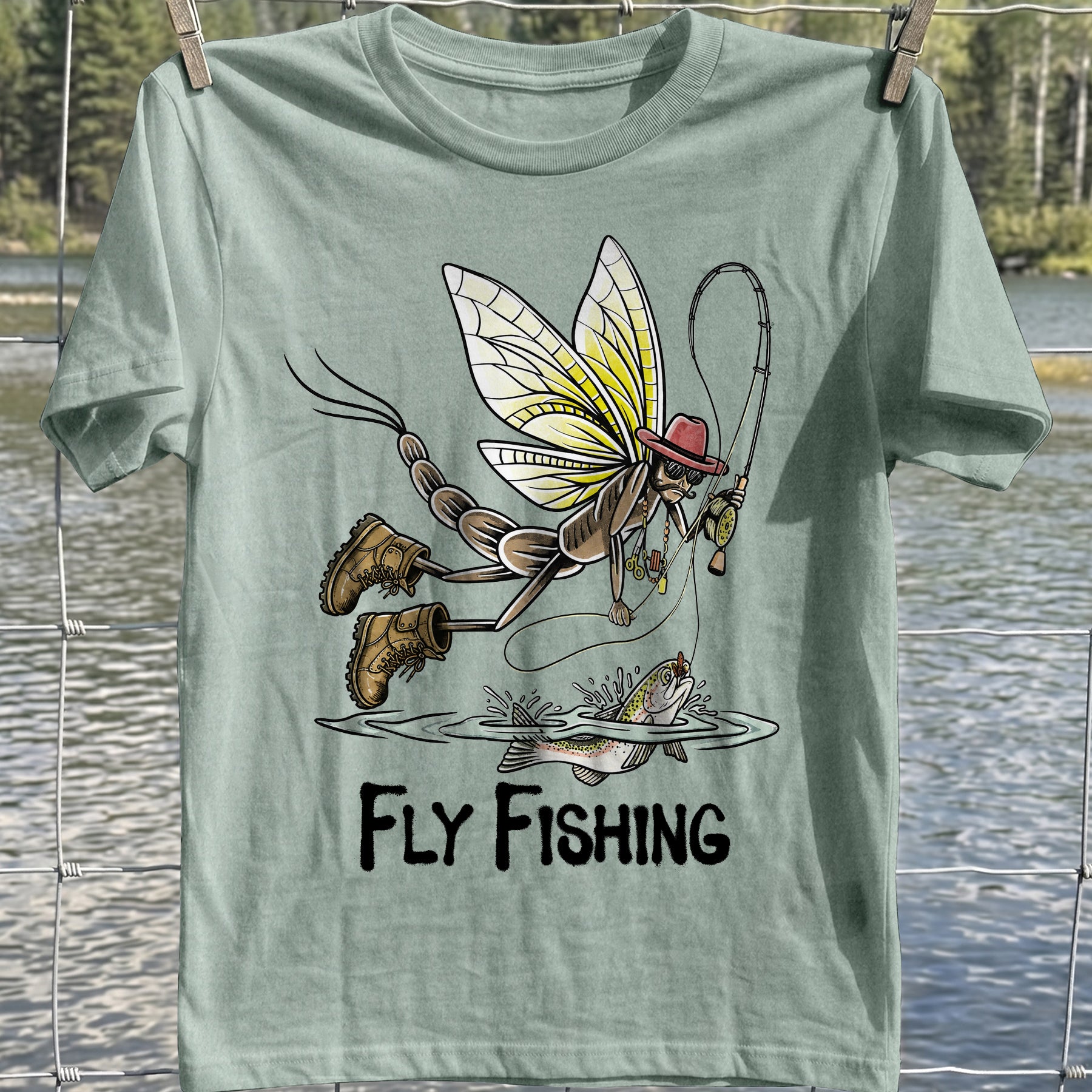 Mayfly Fly Fishing T-Shirt
