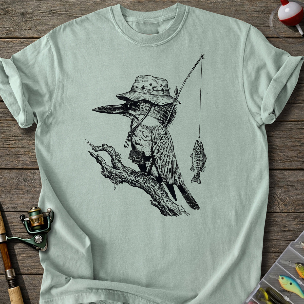 Fishing Bird T-Shirt