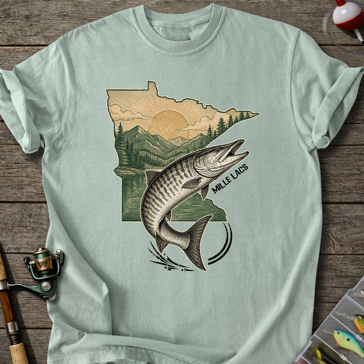 Mille Lacs Fishing T-Shirt