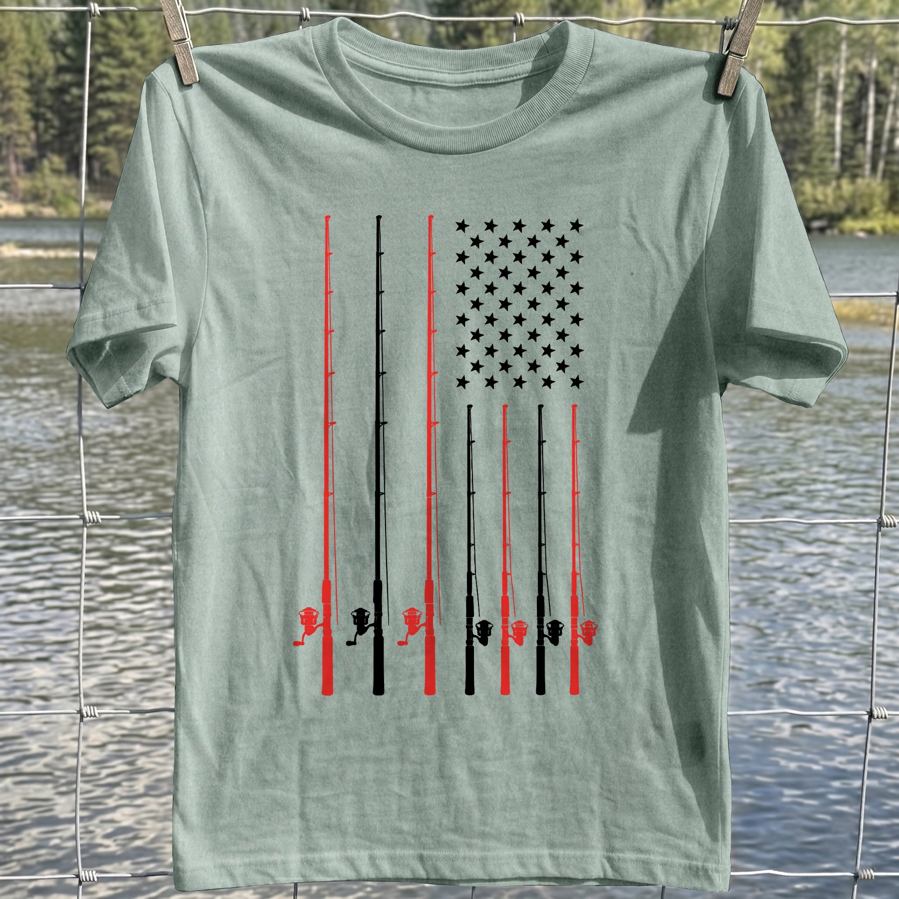 Fishing Flag T-shirt