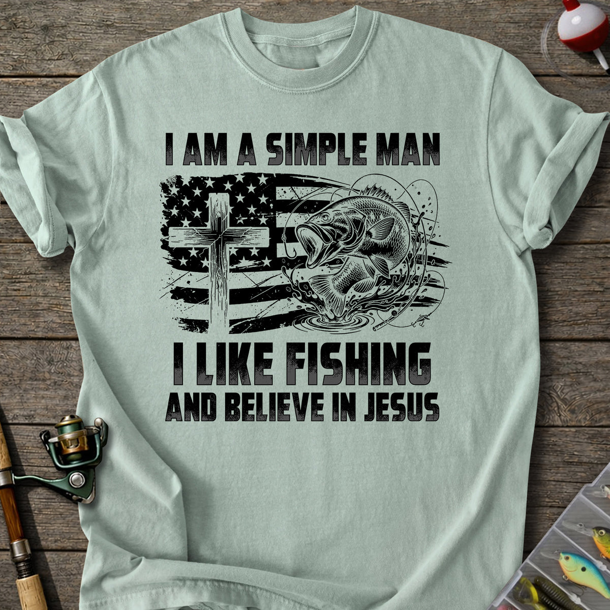 Fishing Jesus T-Shirt