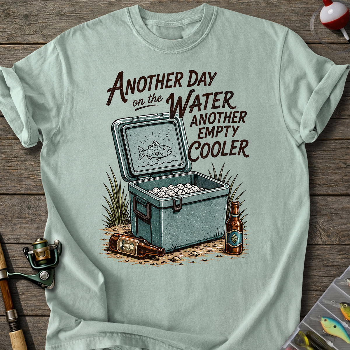 Empty Cooler Fishing T-shirt