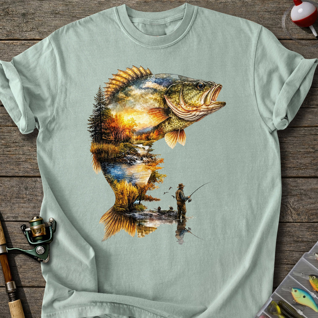 Autumn Bass Fishing T-Shirt