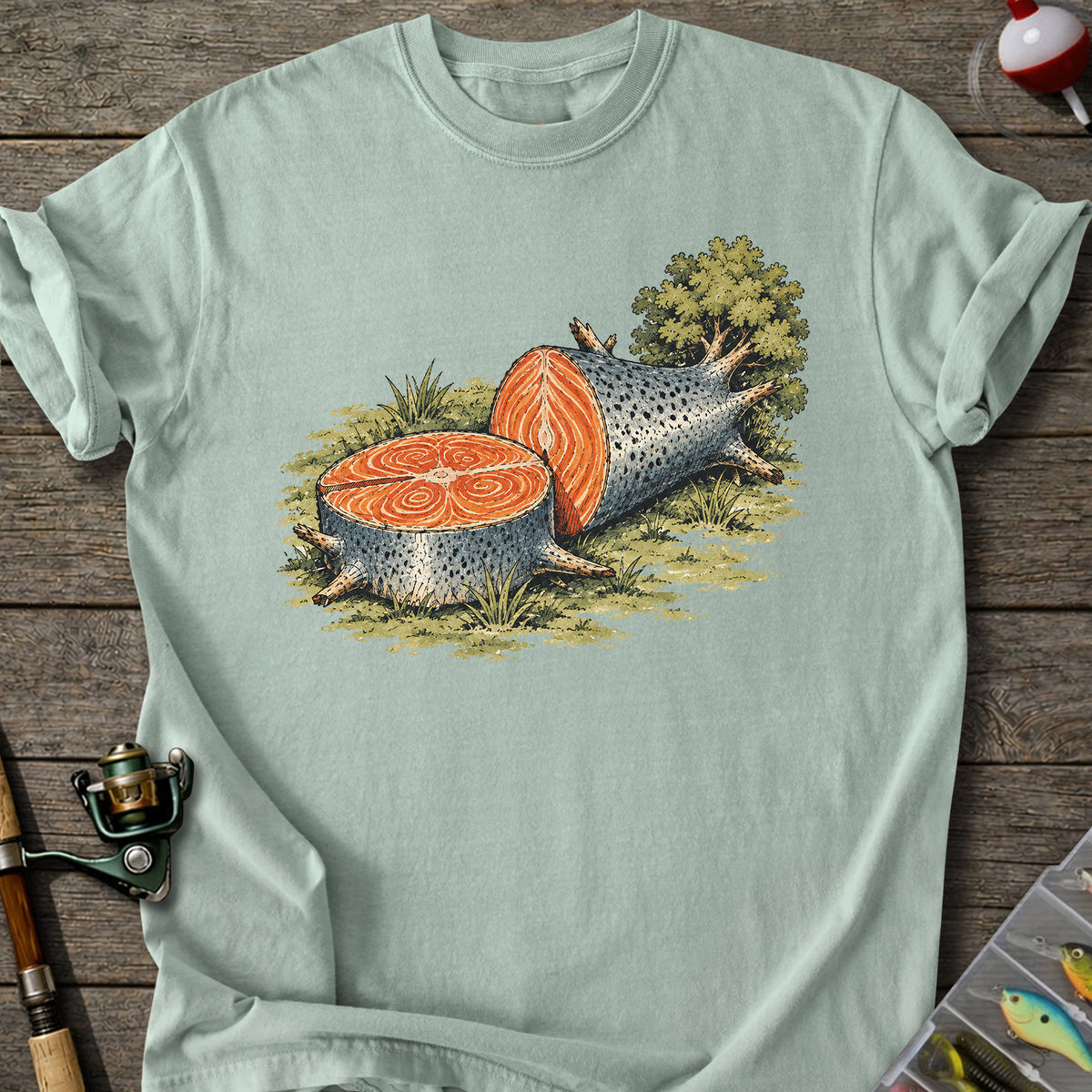 Salmon Log T-shirt