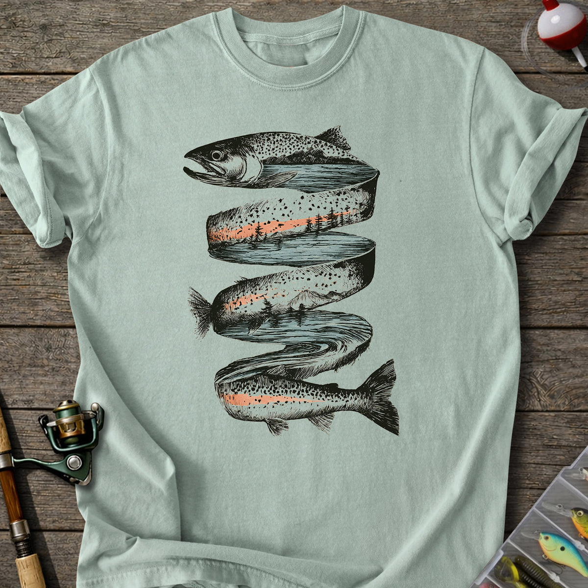 Ribbon Trout T-Shirt