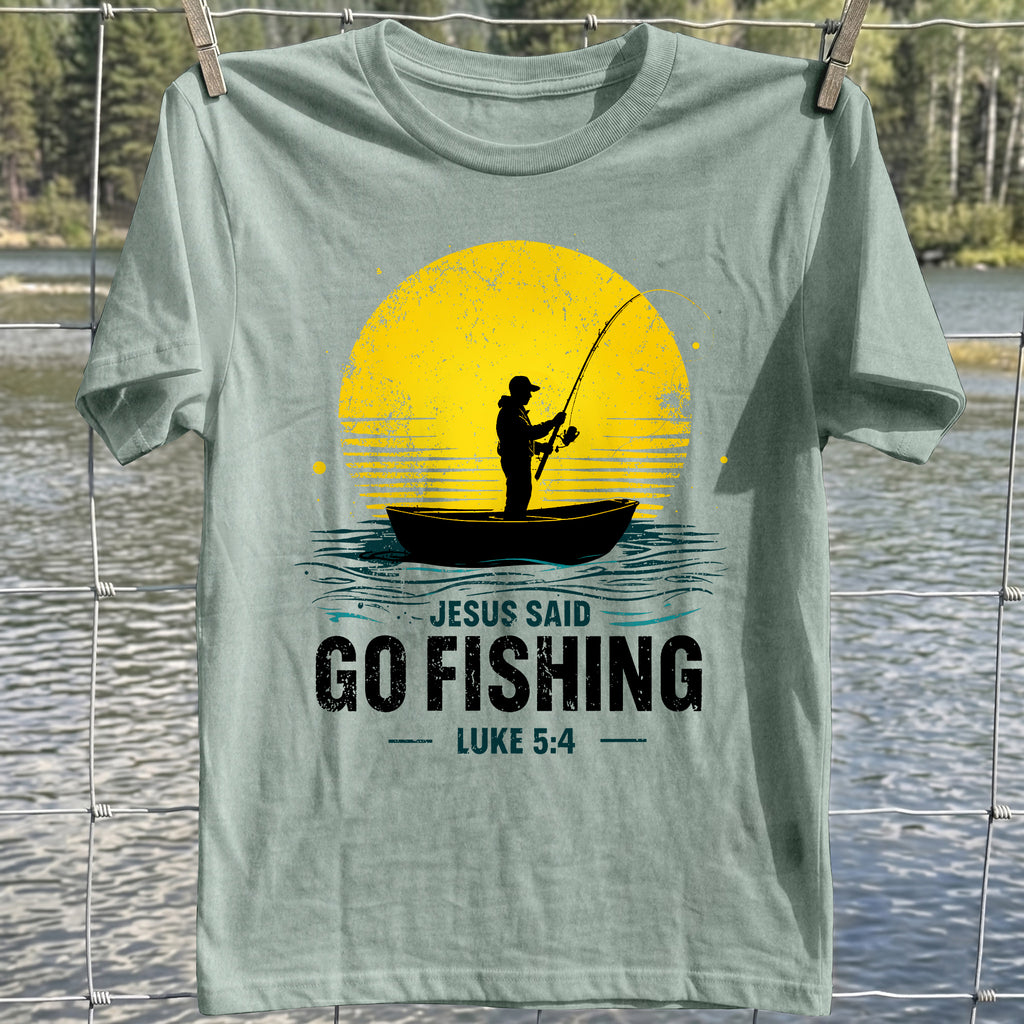 Jesus Go Fishing T-Shirt