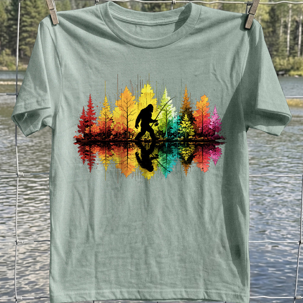 Bigfoot Fishing T-Shirt