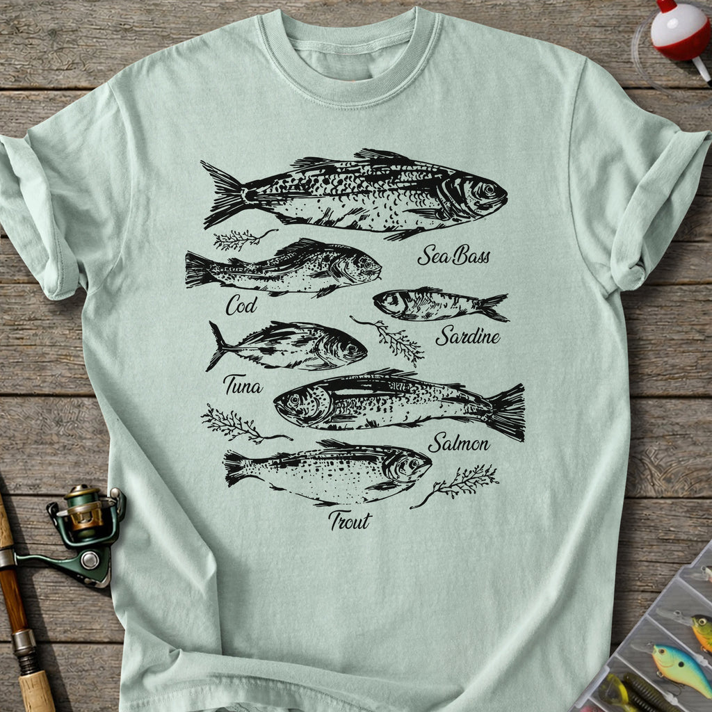 Vintage Fish Species T-shirt