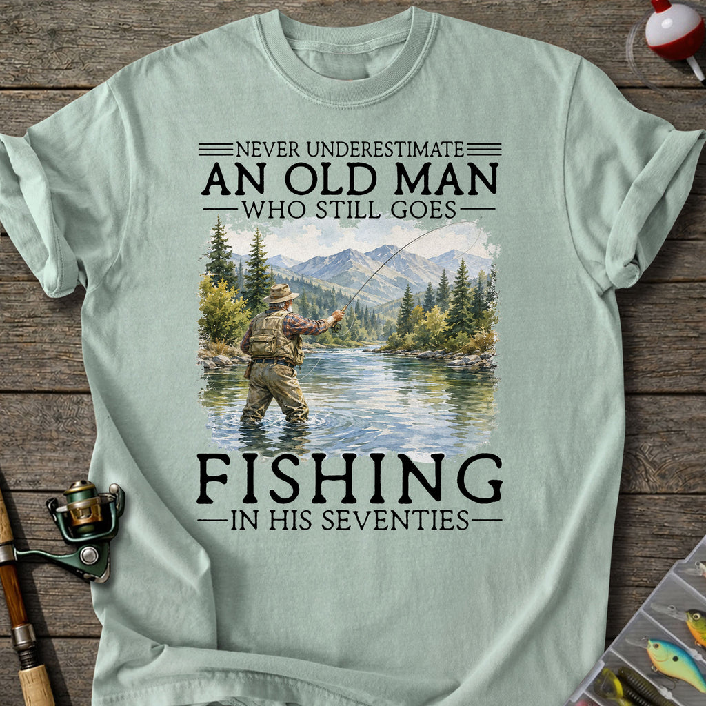 Old Man Fishing T-Shirt
