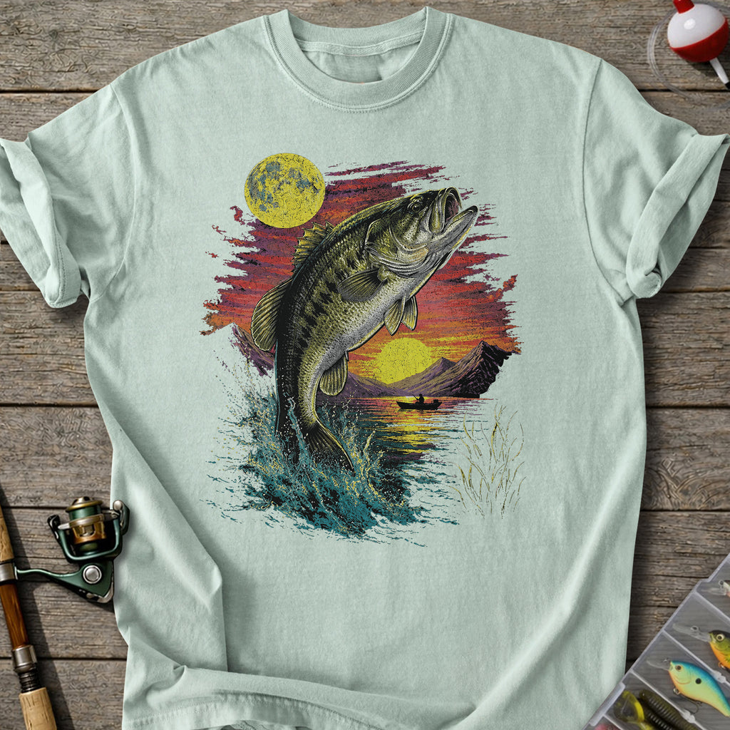 Retro Lake Bass T-Shirt