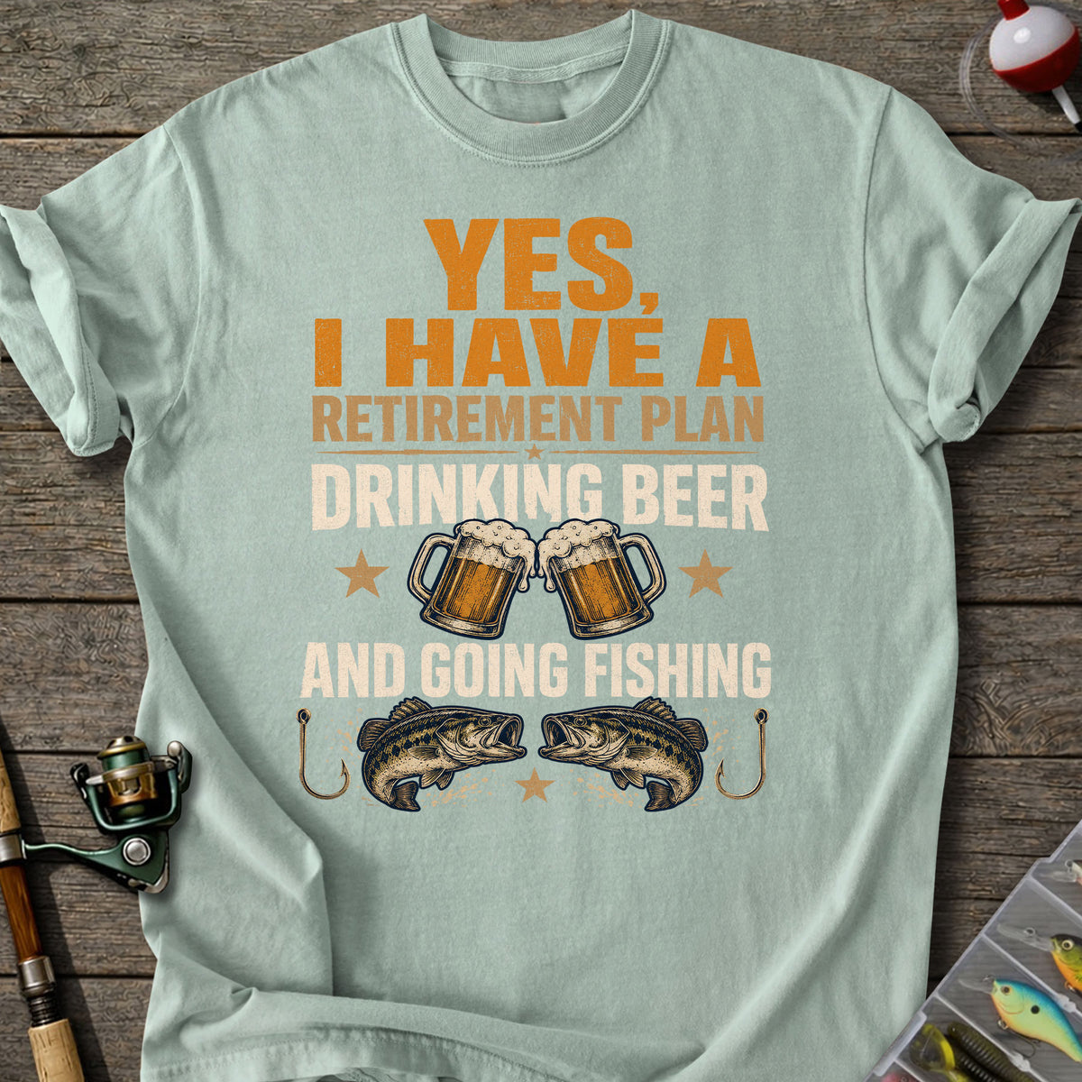 Beer Fishing Retirement T-Shirt