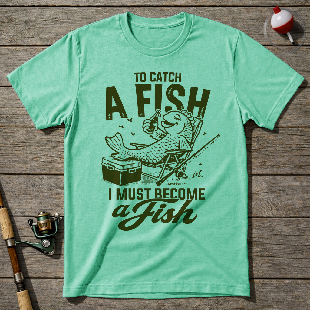 Become The Fish T-Shirt — Mint Green