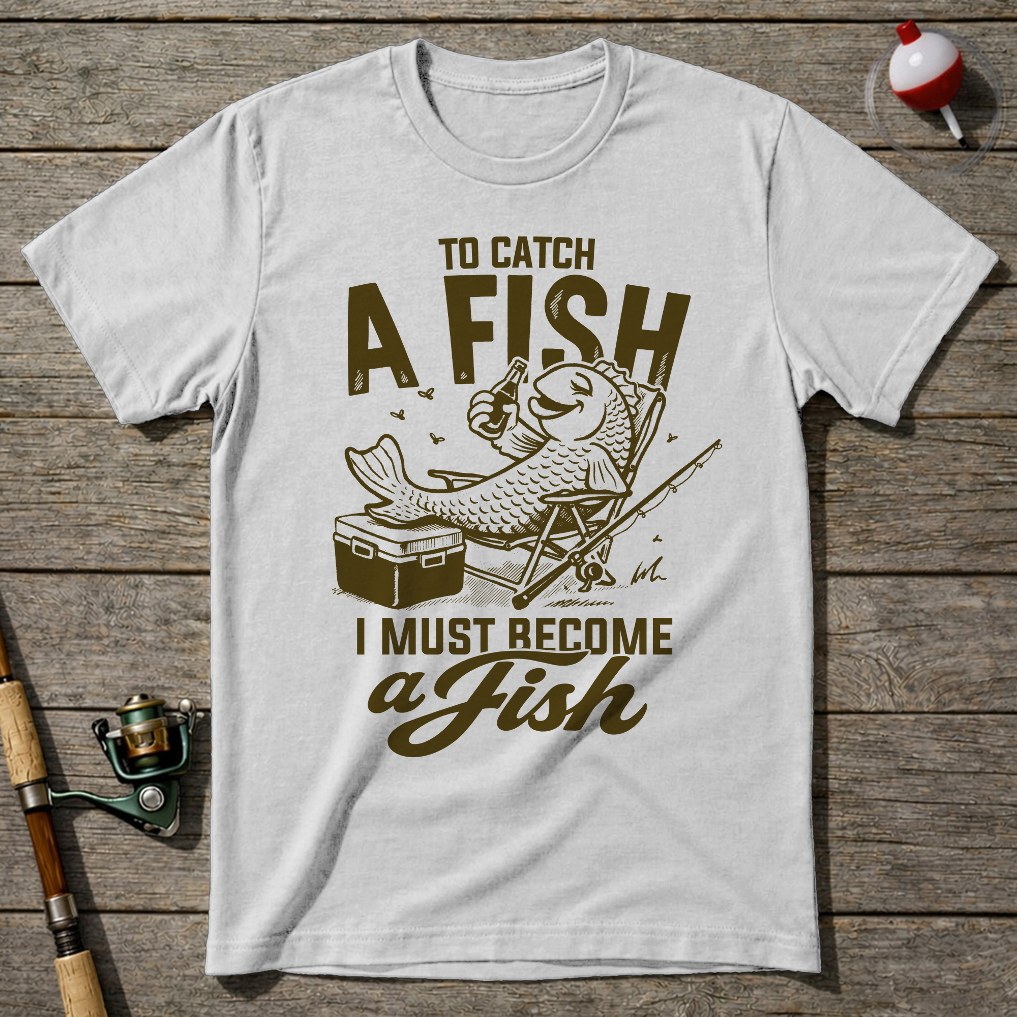 Become The Fish T-Shirt — White