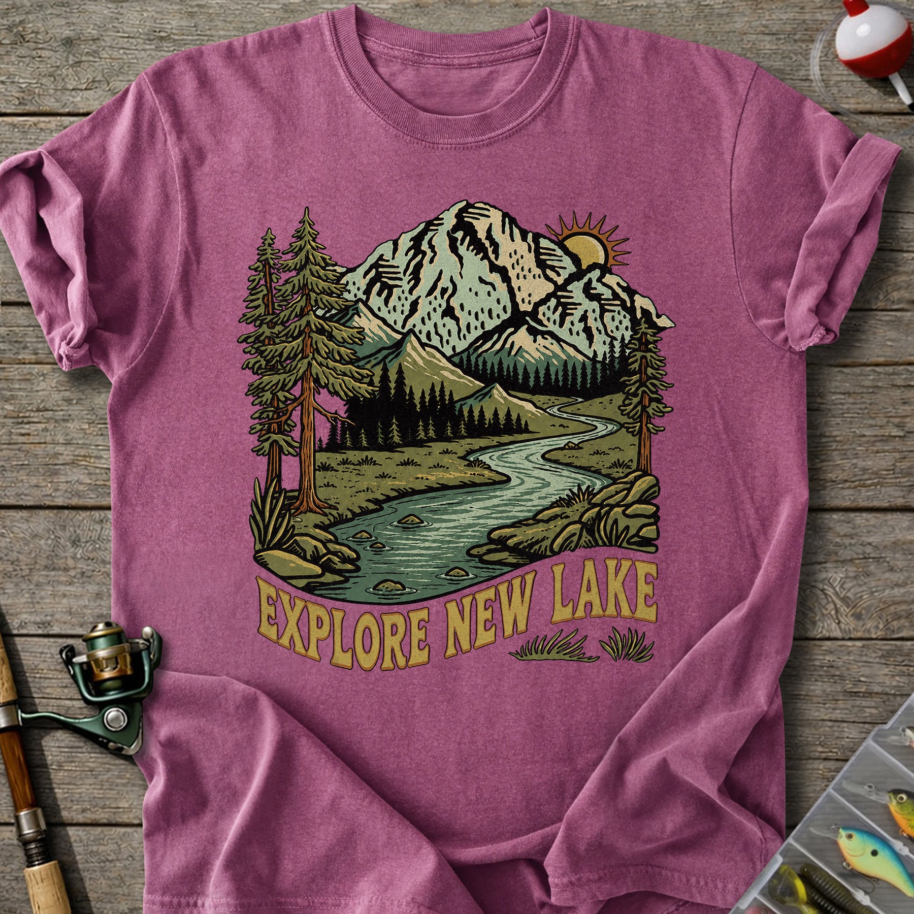 Explore New Lake T-shirt