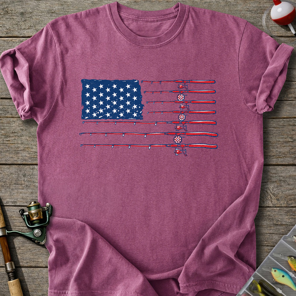 Fishing Flag Rods T-shirt