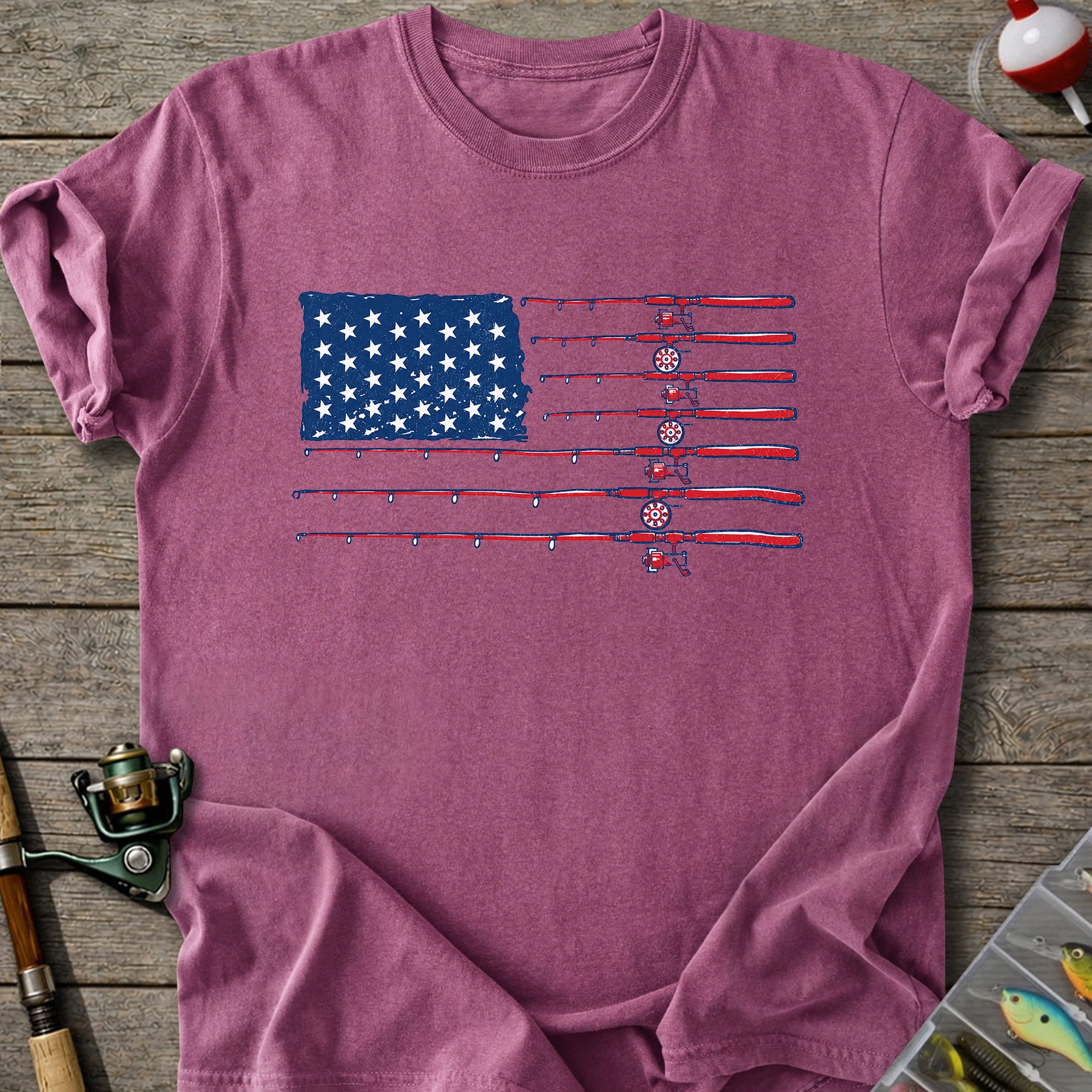 Fishing Flag Rods T-shirt