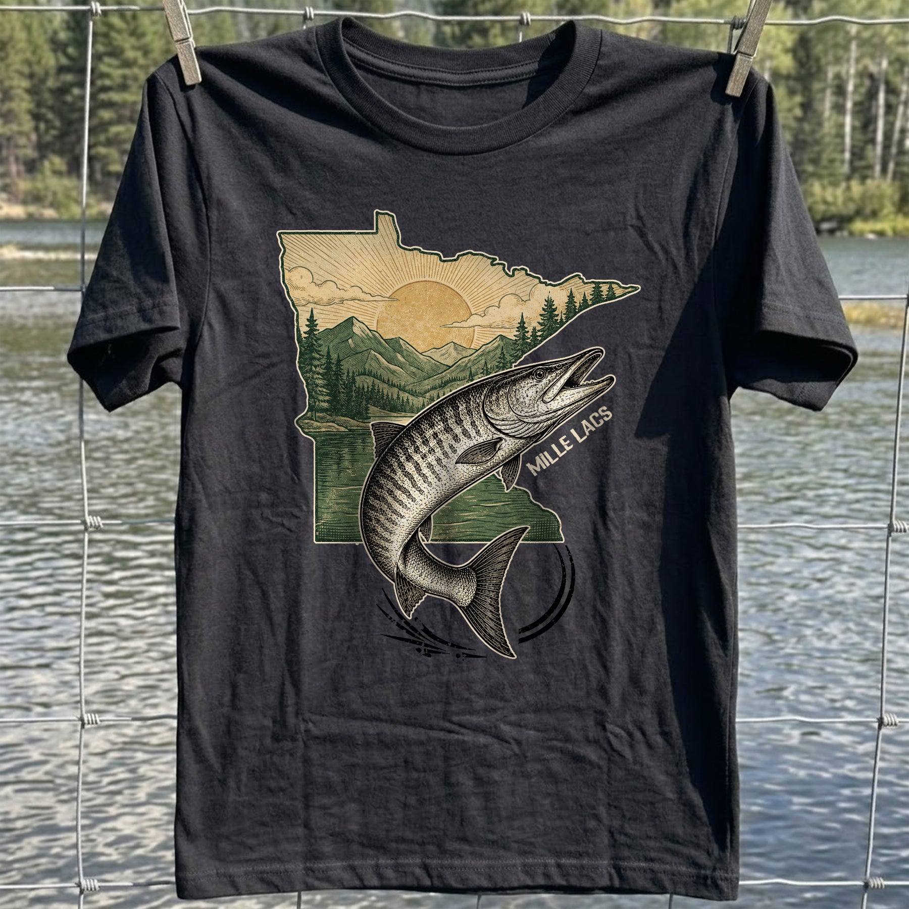 Mille Lacs Fishing T-Shirt