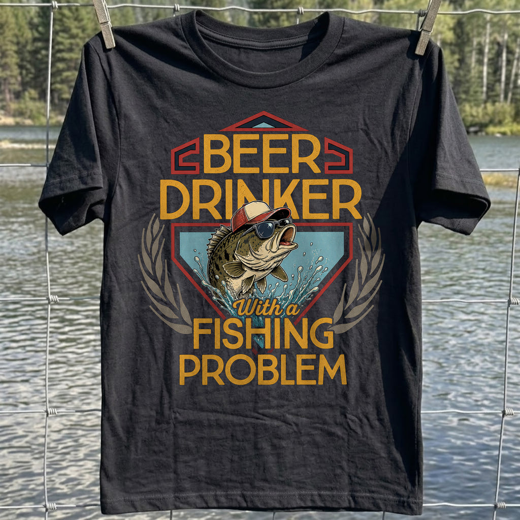 Beer Drinker Fishing Problem T-shirt