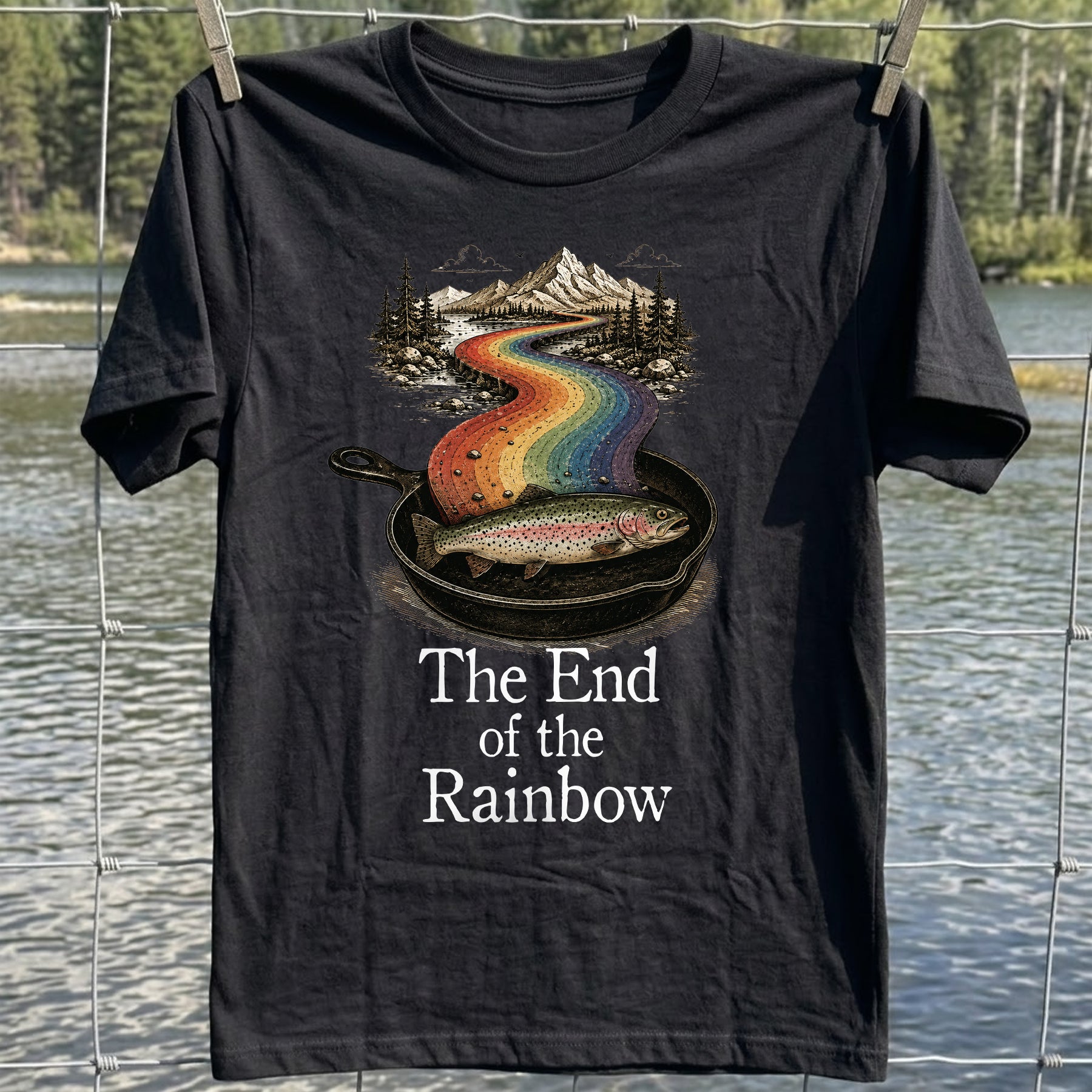 Rainbow Road Trout T-Shirt