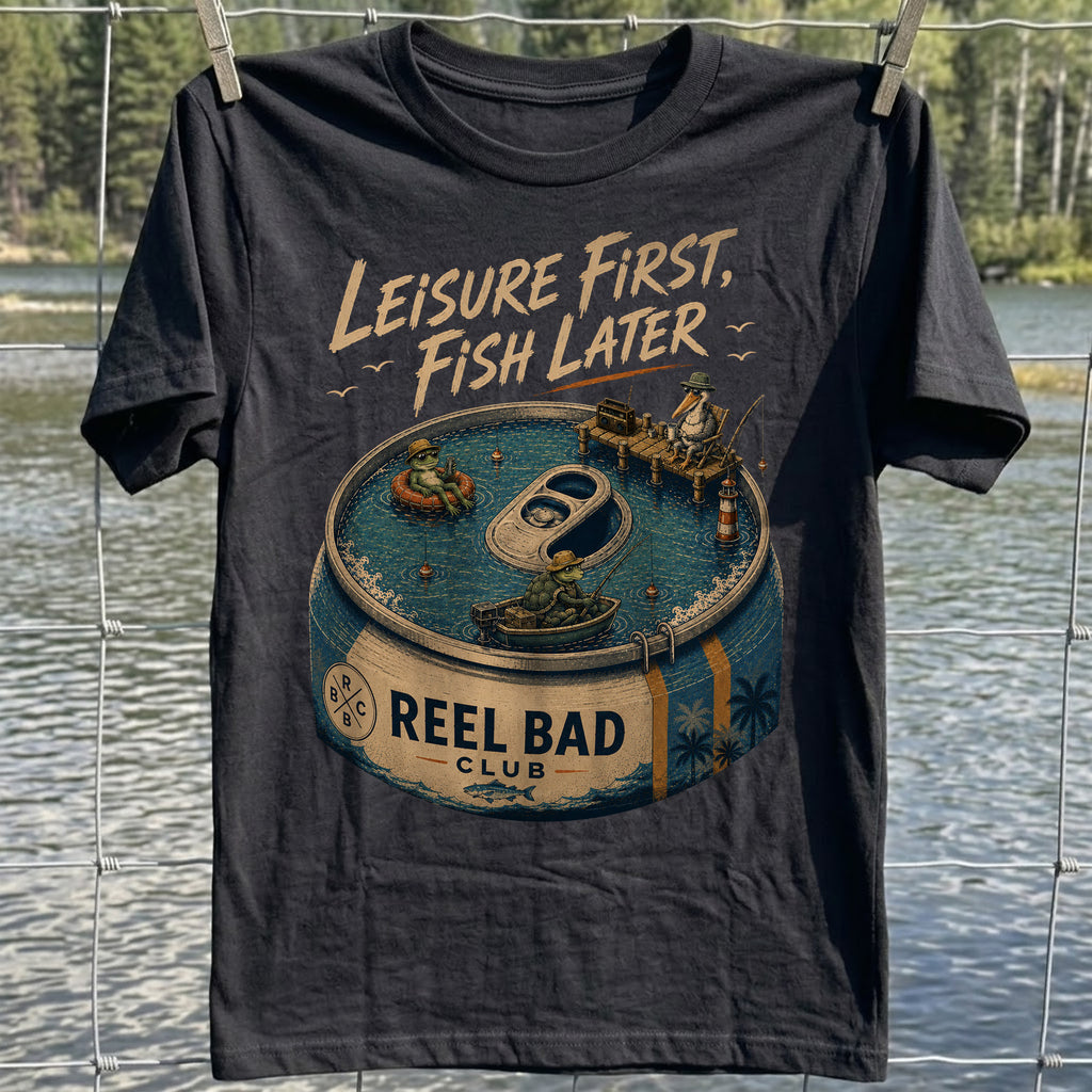 Leisure First, Fish Later T-shirt