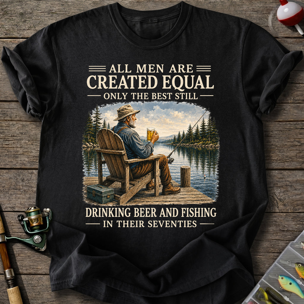 Beer Fishing Seventies T-Shirt